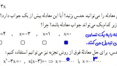 پاسخ فعالیت صفحه 13 ریاضی