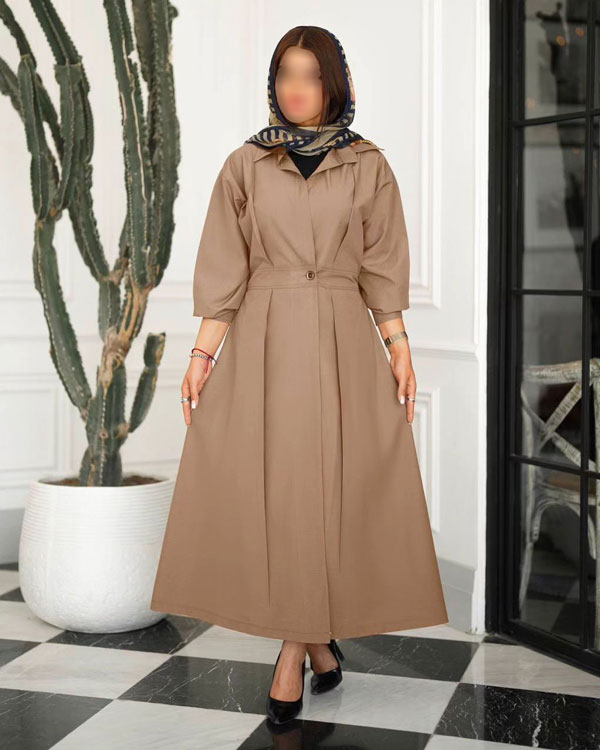 Stylish And Classy Coat With Long Front Closure 2