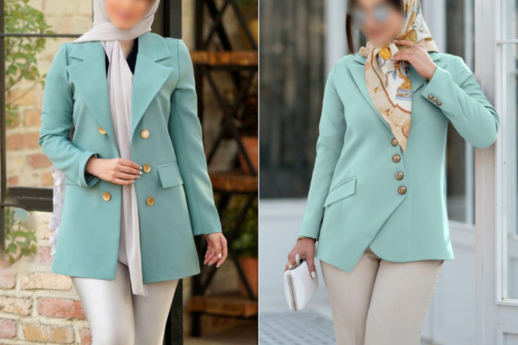 Turquoise Mantu Coat Model Cover